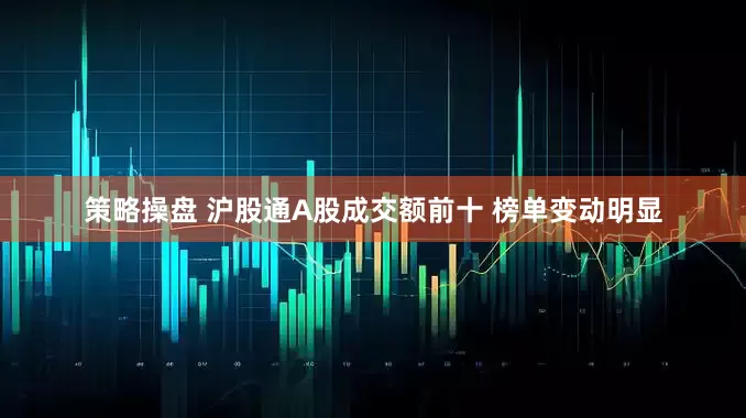 策略操盘 沪股通A股成交额前十 榜单变动明显