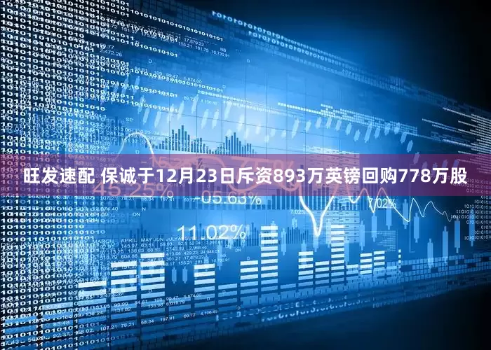 旺发速配 保诚于12月23日斥资893万英镑回购778万股