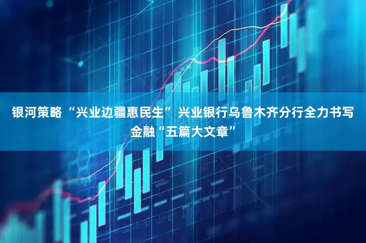 银河策略 “兴业边疆惠民生” 兴业银行乌鲁木齐分行全力书写金融“五篇大文章”